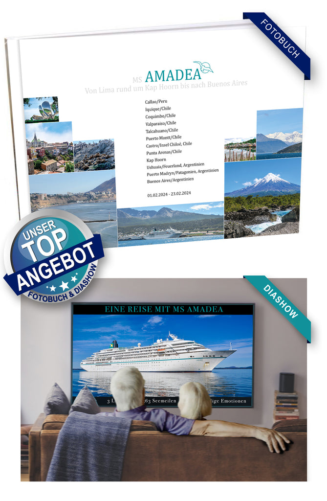 AMA471_ Von Lima rund um Kap Hoorn bis nach Buenos Aires mit MS Amadea 01.02.2024 - 23.02.2024