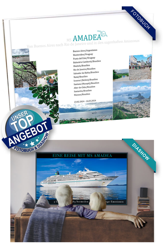 AMA472_ Von Buenos Aires nach Rio de Janeiro und in den sagenhaften Amazonas mit MS Amadea 23.02.2024 - 16.03.2024