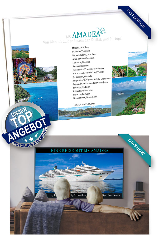 AMA473_ Von Manaus zu den Inseln der Karibik und Portugal mit MS Amadea 16.03.2024 - 11.04.2024