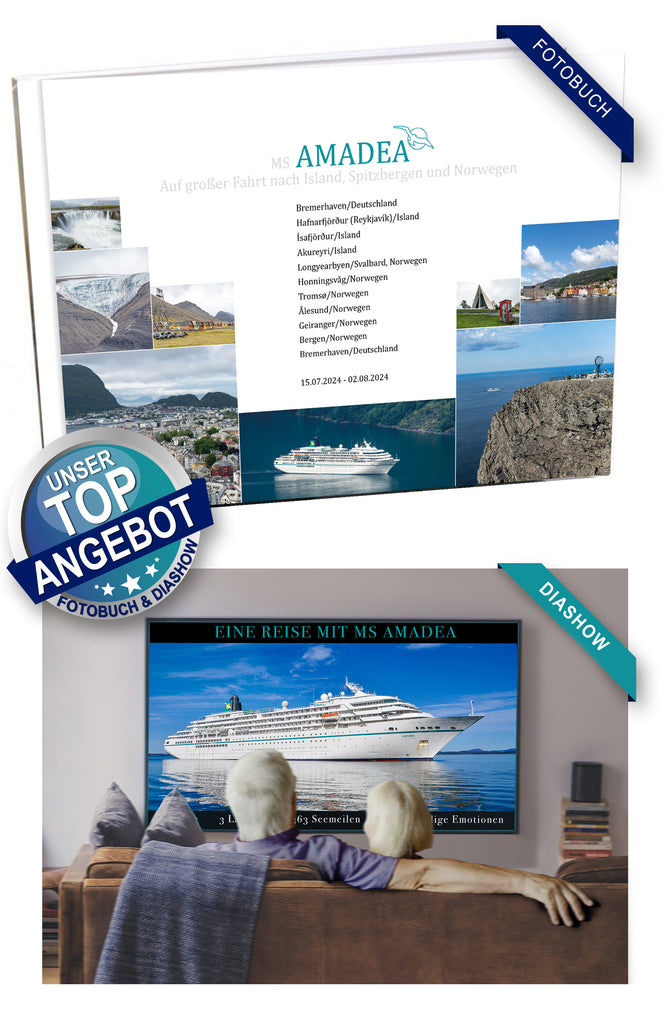 AMA479_ Auf großer Fahrt nach Island, Spitzbergen und Norwegen mit MS Amadea 15.07.2024 - 02.08.2024