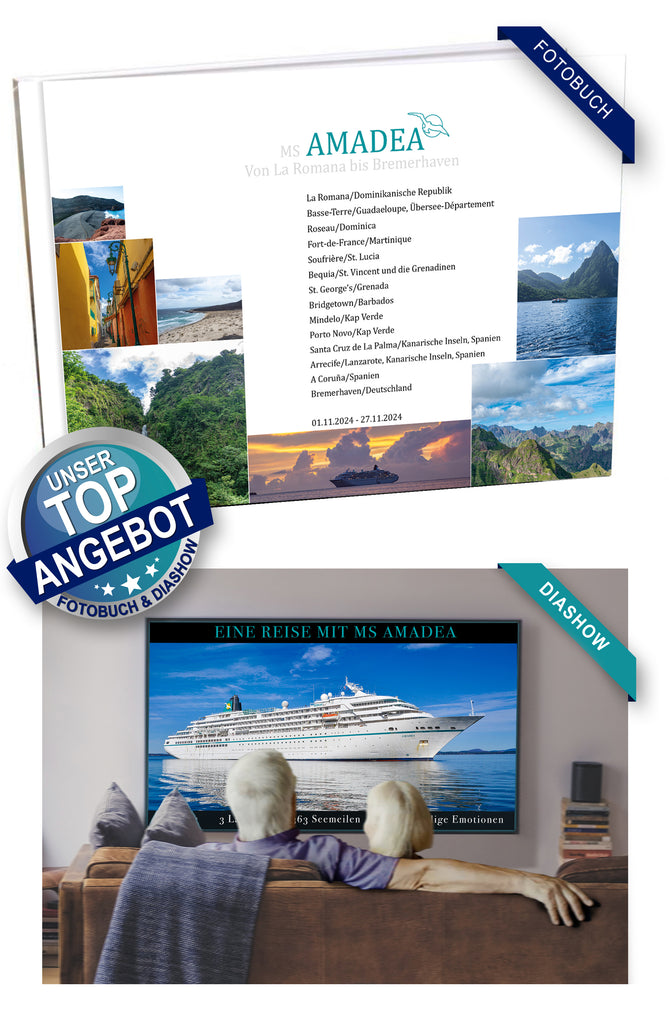 AMA485C_ Von La Romana bis Bremerhaven mit MS Amadea 01.11.2024 - 27.11.2024