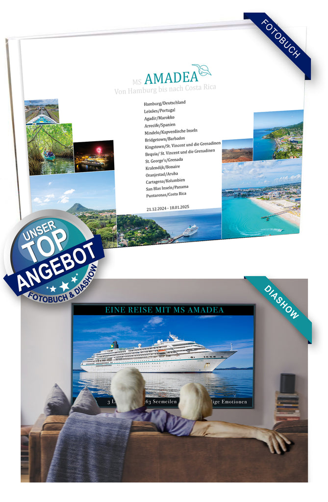 AMA491_ Von Hamburg bis nach Costa Rica mit MS Amadea 21.12.2024 - 18.01.2025