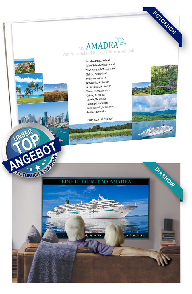 AMA494_ Von Neuseeland bis zur Götterinsel Bali mit MS Amadea 15.02.2025 - 12.03.2025