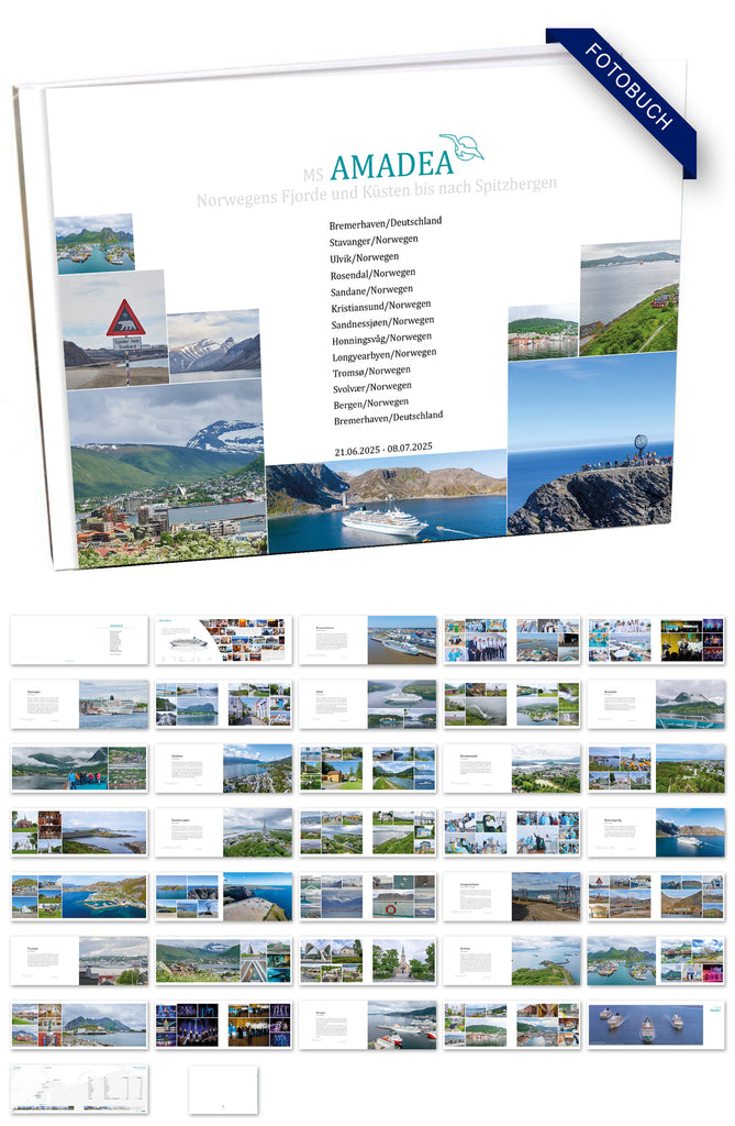 AMA501_ Norwegens Fjorde und Küsten bis nach Spitzbergen mit MS Amadea 21.06.2025 - 08.07.2025