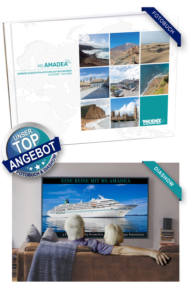 AMA509_ Sonnige Aussichten mit Kurs auf die Kanaren mit MS Amadea 24.10.2025 - 15.11.2025