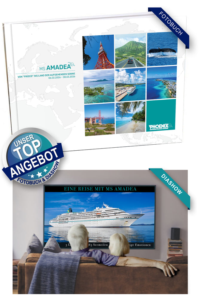 AMA517_ Von “Frisco“ ins Land der aufgehenden Sonne mit MS Amadea 06.02.2026 - 08.03.2026