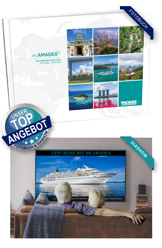AMA519_ Von Hongkong nach Malé mit MS Amadea 27.03.2026 - 20.04.2026