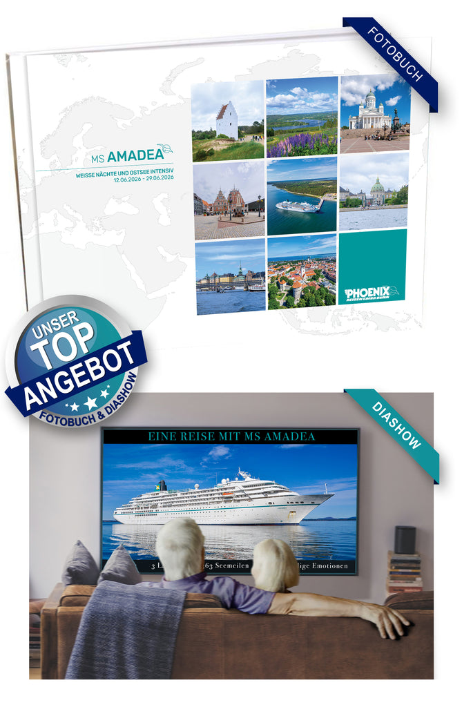 AMA523_ Weiße Nächte und Ostsee intensiv it MS Amadea 12.06.2026 - 29.06.2026