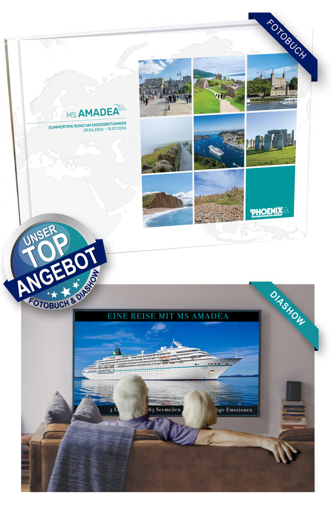 AMA524_ Summertime rund um Großbritannien mit MS Amadea 29.06.2026 - 15.07.2026