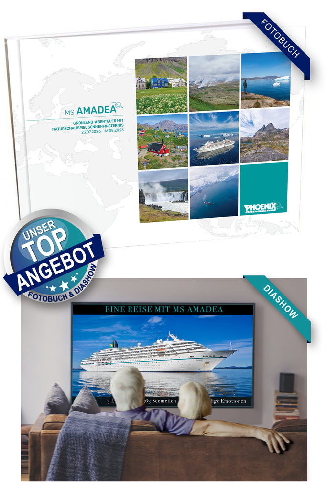 AMA526_ Grönland-Abenteuer mit Naturschauspiel Sonnenfinsternis mit MS Amadea 23.07.2026 - 16.08.2026