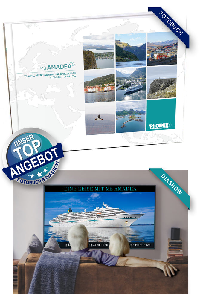 AMA527_ Traumküste Norwegens und Spitzbergen mit MS Amadea 16.08.2026 - 05.09.2026
