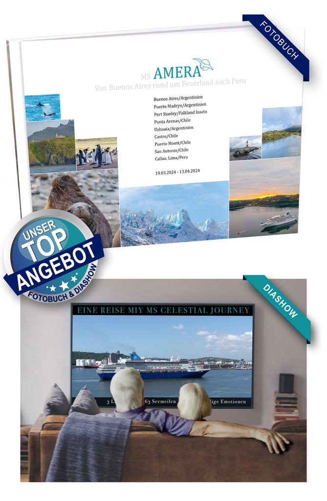AMR109_ Von Buenos Aires rund um Feuerland nach Peru mit MS Amera 19.03.2024 - 13.04.2024