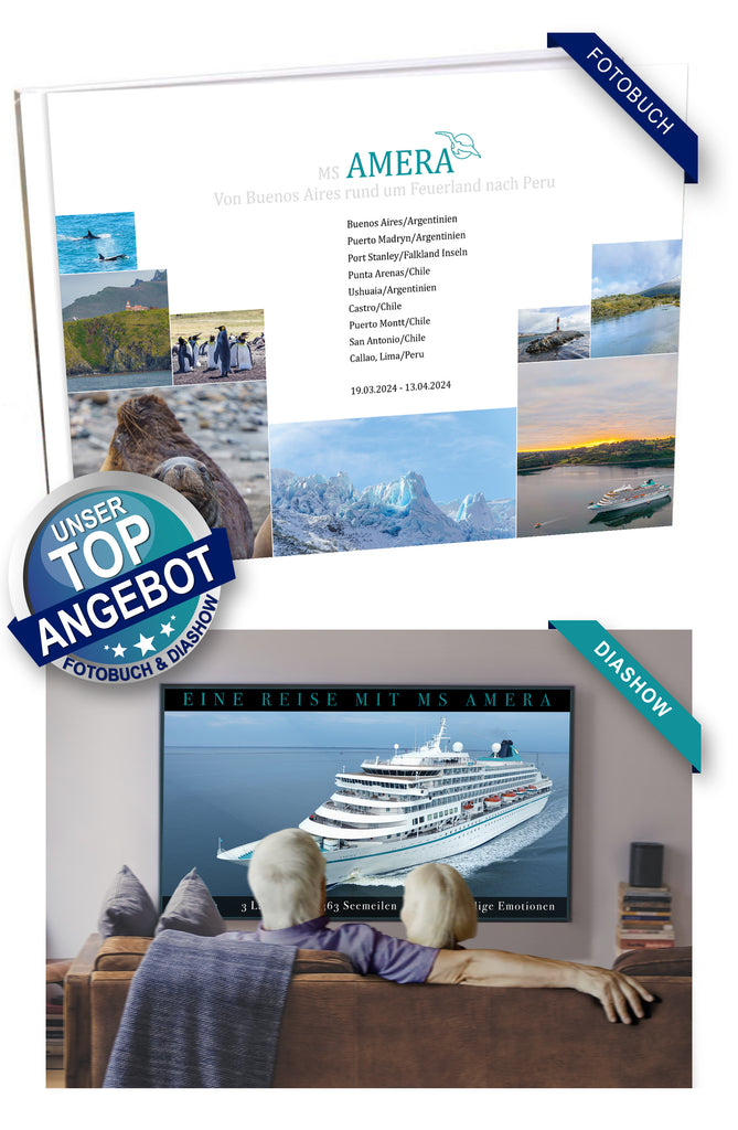 AMR109_ Von Buenos Aires rund um Feuerland nach Peru mit MS Amera 19.03.2024 - 13.04.2024