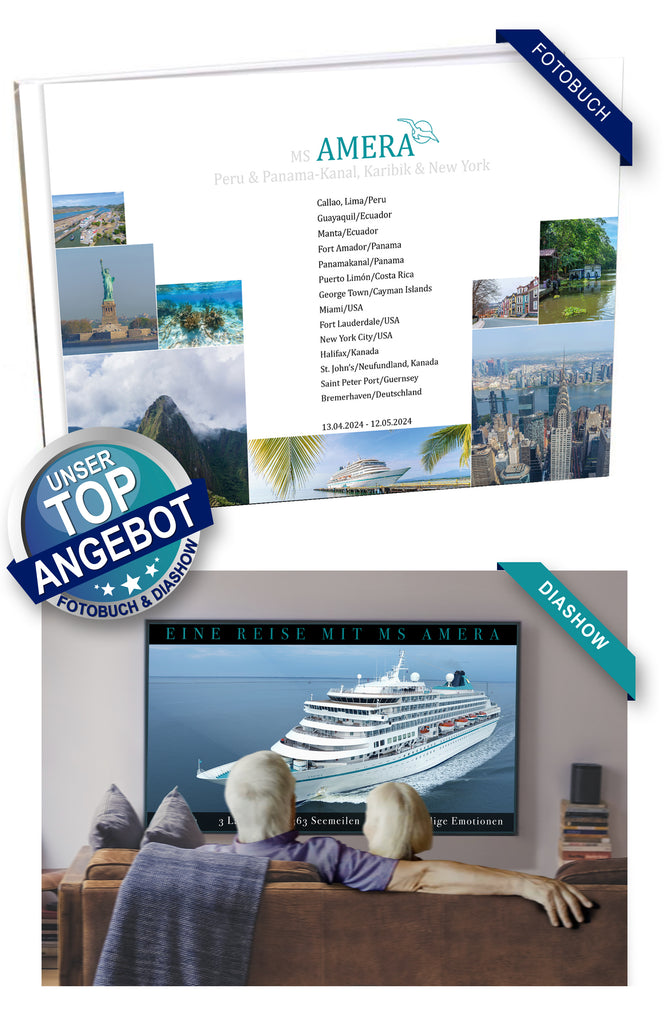 AMR110_ Peru & Panama-Kanal, Karibik & New York mit MS Amera 13.04.2024 - 12.05.2024