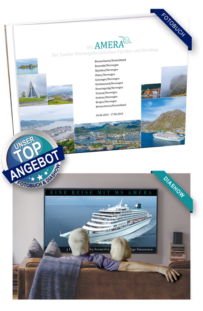 AMR112_ Der Zauber Norwegens zwischen Fjorden und Nordkap mit MS Amera 03.06.2024 - 17.06.2024