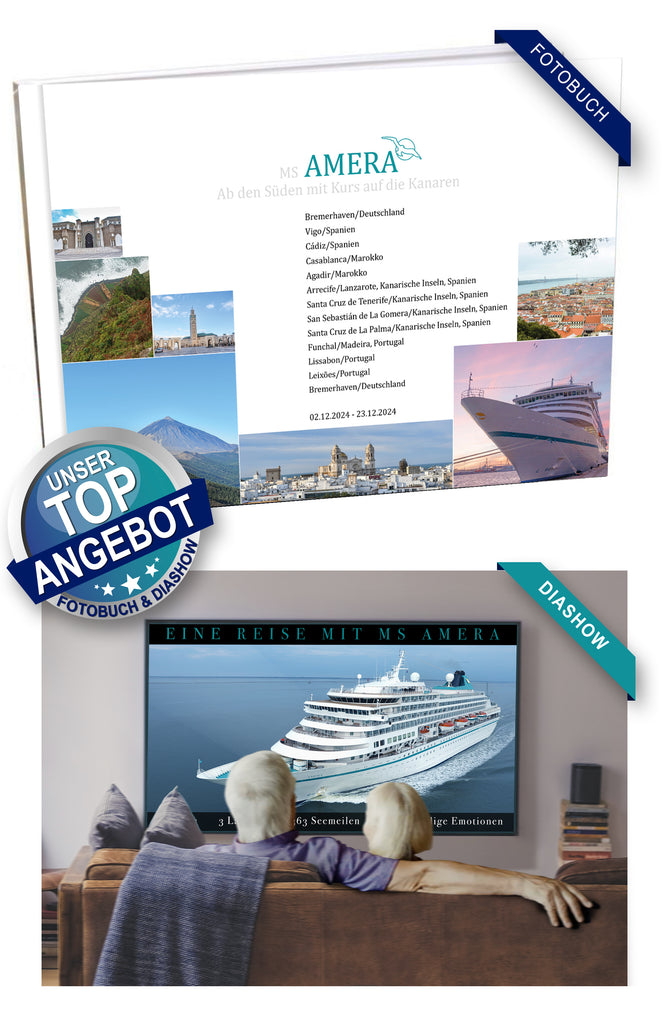 AMR125_ Ab den Süden mit Kurs auf die Kanaren mit MS Amera 02.12.2024 - 23.12.2024