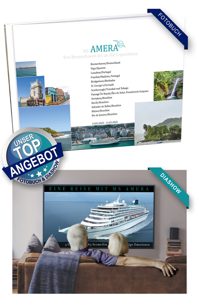 AMR128_ Von Bremerhaven bis an die Copacabana von MS Amera 13.01.2025 - 11.02.2025