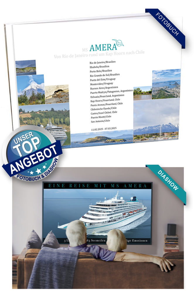 AMR129_ Von Rio de Janeiro rund um Kap Hoorn nach Chile mit MS Amera 11.02.2025 - 07.03.2025