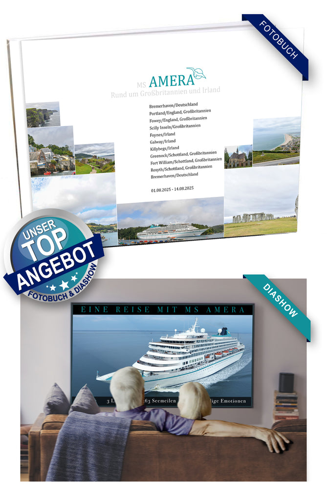 AMR139_ Rund um Großbritannien und Irland mit MS Amera 01.08.2025 - 14.08.2025