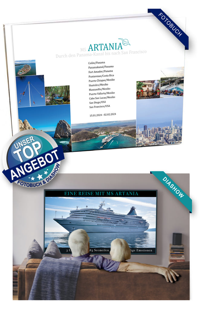 ART338_ Durch den Panama-Kanal bis nach San Francisco mit MS Artania 15.01.2024 - 02.02.2024