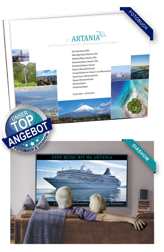 ART339_ San Francisco, Hawaii, Mikronesien und Japan mit MS Artania 02.02.2024 - 03.03.2024
