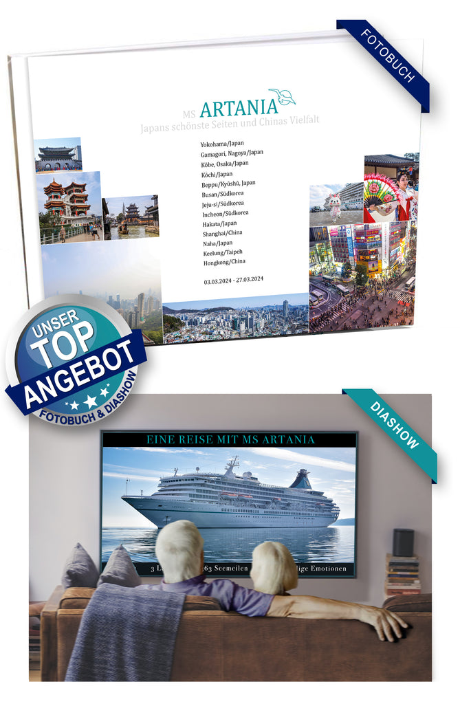 ART340_ Japans schönste Seiten und Chinas Vielfalt mit MS Artania 03.03.2024 - 27.03.2024
