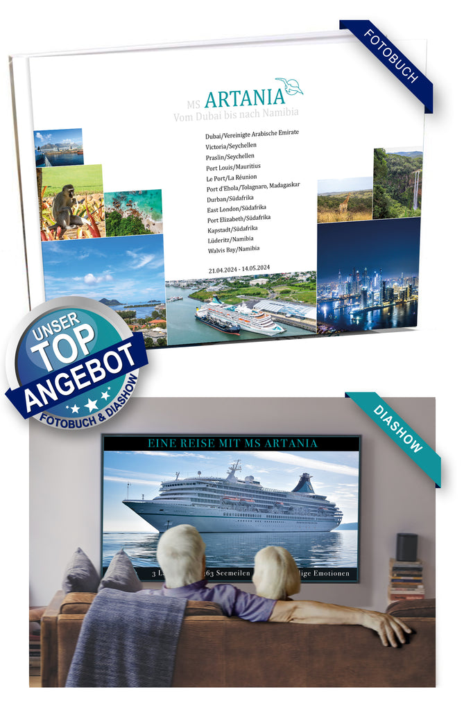 ART342_ Vom Dubai bis nach Namibia mit MS Artania 21.04.2024 - 14.05.2024