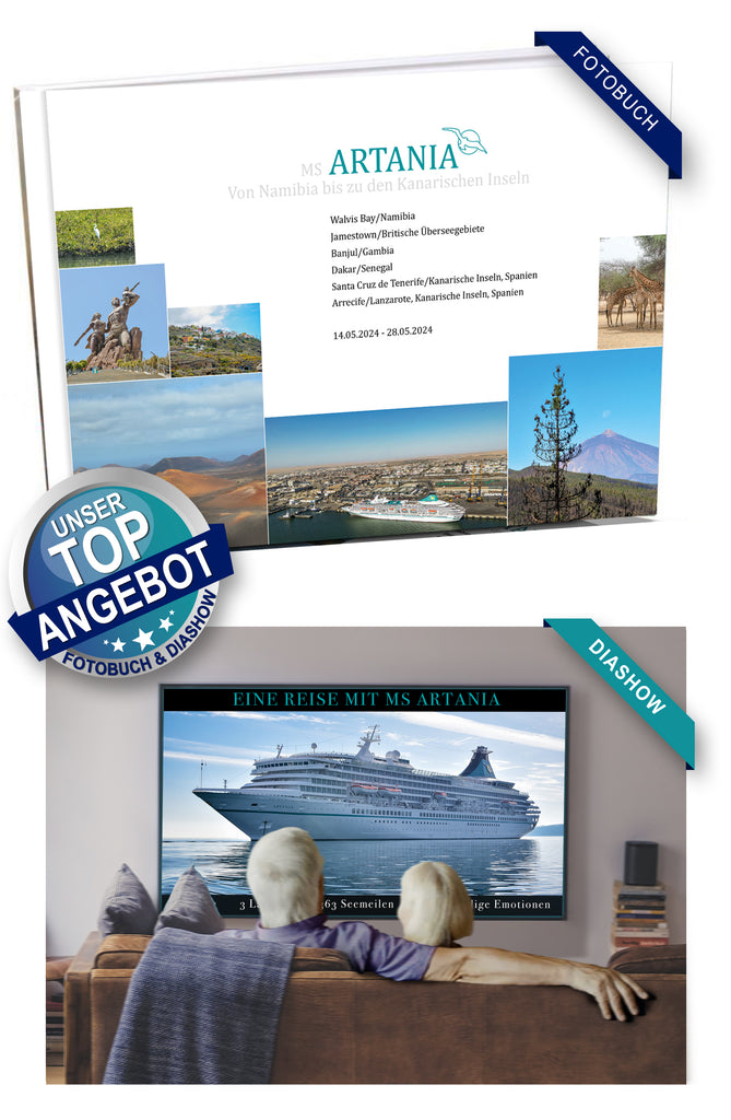 ART343_ Von Namibia bis zu den Kanarischen Inseln mit MS Artania 14.05.2024 - 28.05.2024