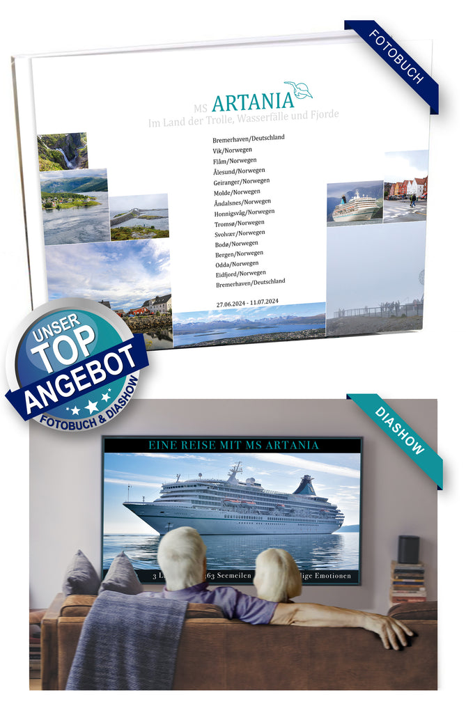 ART347_ Im Land der Trolle, Wasserfälle und Fjorde mit MS Artania  27.06.2024 - 11.07.2024