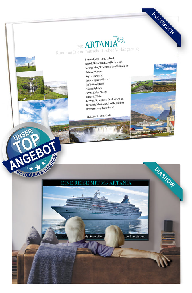 ART348_ Rund um Island mit schottischer Verlängerung mit MS Artania 11.07.2024 - 28.07.2024