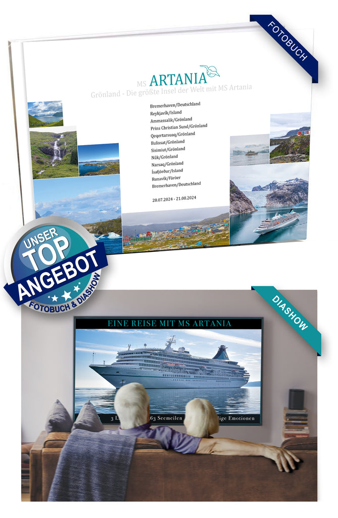 ART349_ Grönland - Die größte Insel der Welt mit MS Artania 28.07.2024 - 21.08.2024