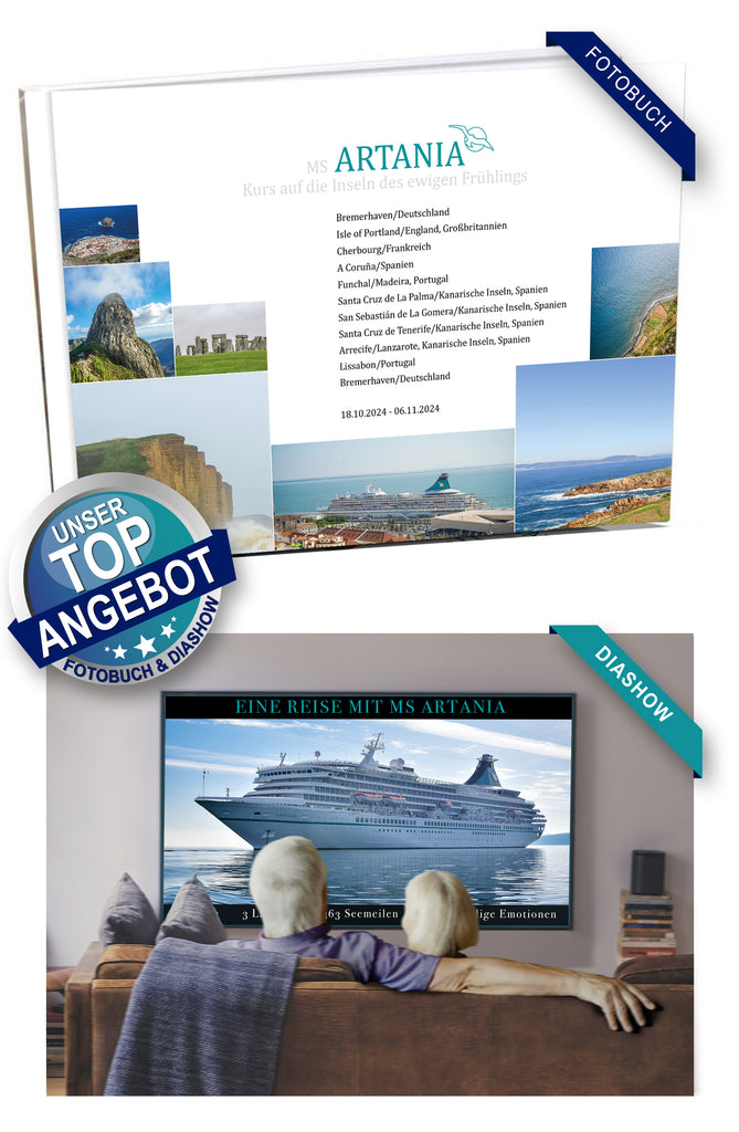 ART355_ Kurs auf die Inseln des ewigen Frühlings mit MS Artania 18.10.2024 - 06.11.2024