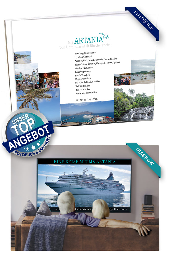 ART363_ Von Hamburg nach Rio de Janeiro mit MS Artania 22.12.2024 - 14.01.2025