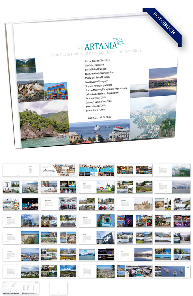 ART364_ Vom Zuckerhut rund ums Kap Hoorn bis nach Chile mit MS Artania 14.01.2025 - 07.02.2025
