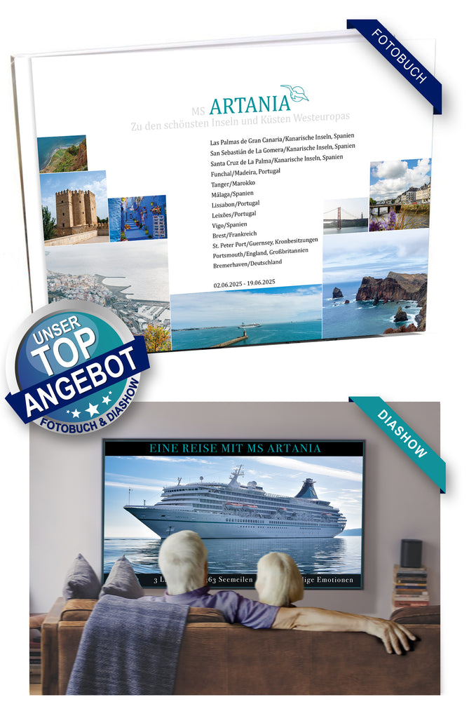 ART370_ Zu den schönsten Inseln und Küsten Westeuropas mit MS Artania 02.06.2025 - 19.06.2025