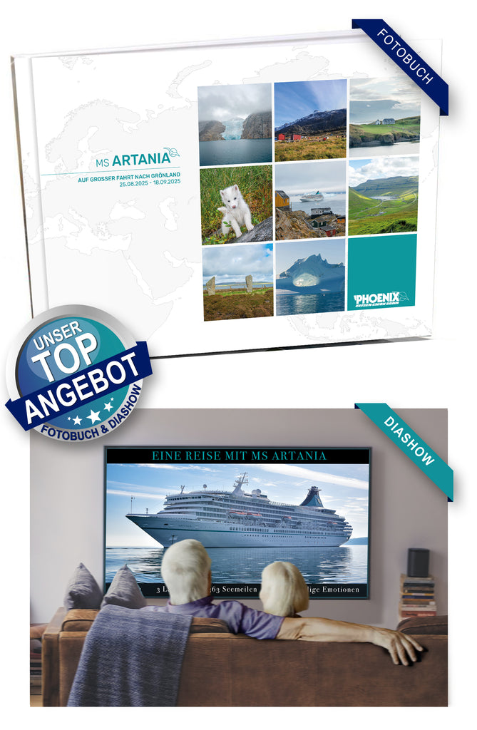 ART377_  Auf großer Fahrt nach Grönland mit MS Artania 25.08.2025 - 18.09.2025
