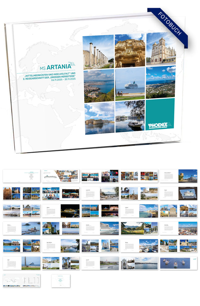 ART383_ ,,Mittelmeerküsten und Inselvielfalt” und 2. Reiseabschnitt der ,,großen Herbsteise” mit MS Artania 06.11.2025 - 20.11.2025