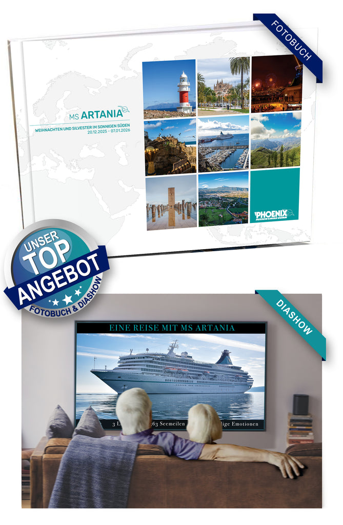 ART386_ Weihnachten und Silvester im sonnigen Süden mit MS Artania 20.12.2025 - 07.01.2026