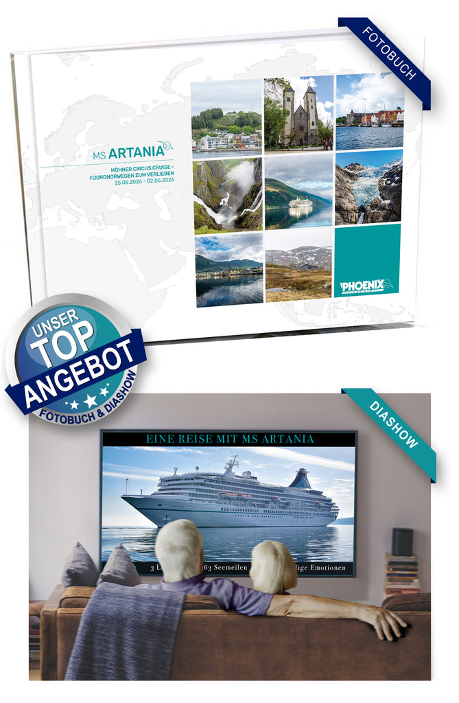 ART396_ HÖHNER CIRCUS CRUISE - Fjordnorwegen zum Verlieben mit MS Artania 25.06.2026 - 02.06.2026