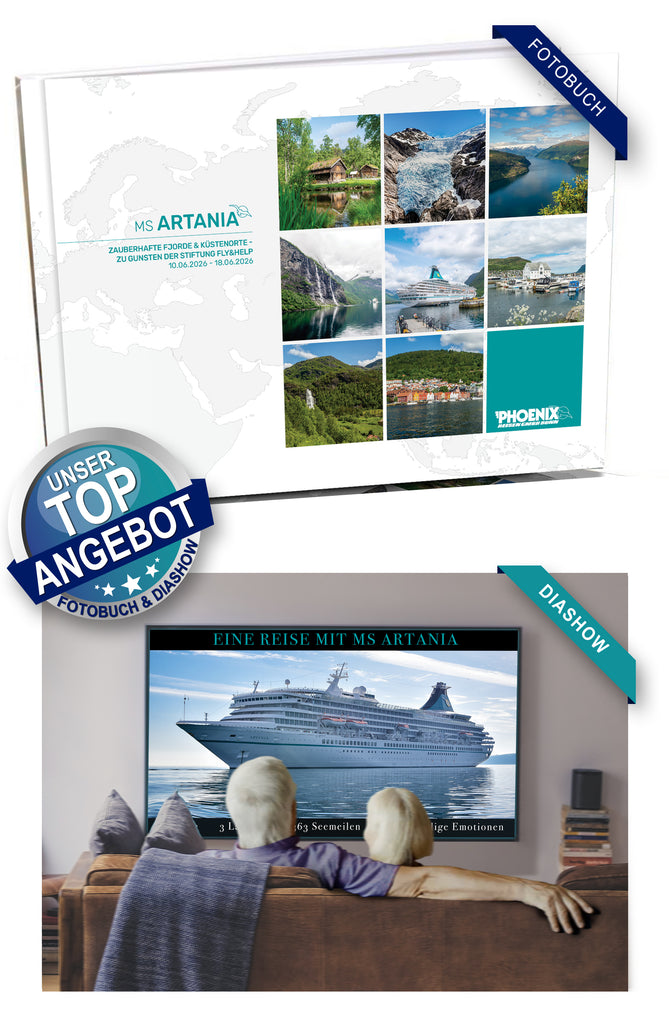 ART398_ Zauberhafte Fjorde & Küstenorte - zu Gunsten der Stiftung Fly&Help mit MS Artania 10.06.2026 - 18.06.2026