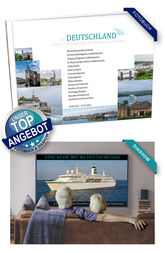 DEU082_ Käpt’ns Lieblingsziele an Westeuropas Küsten mit MS Deutschland 20.06.2024 - 07.07.2024
