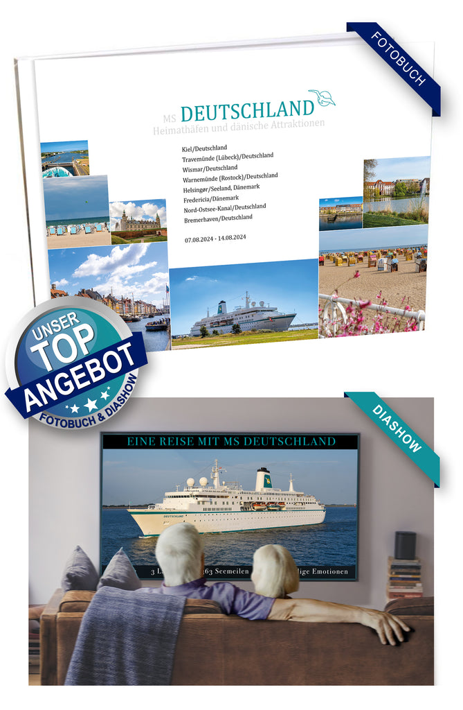 DEU085_ Heimathäfen und dänische Attraktionen mit MS Deutschland  07.08.2024 - 14.08.2024