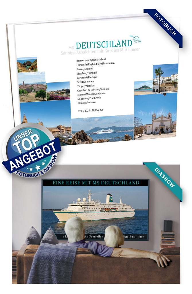 DEU089_ Sonnige Aussichten mit Kurs ins Mittelmeer mit MS Deutschland 12.05.2025 - 28.05.2025