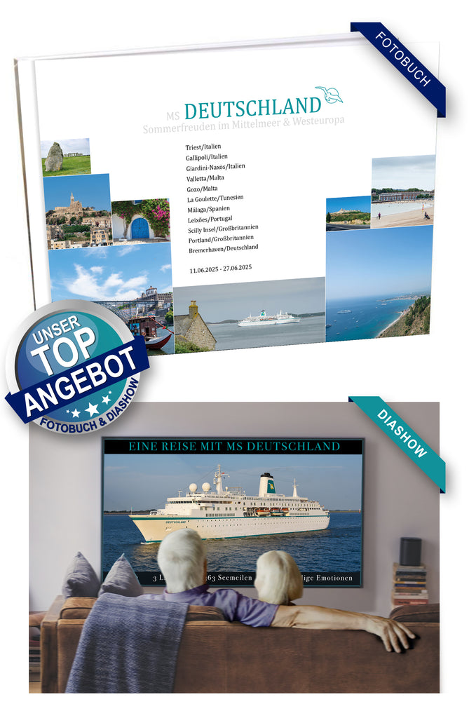 DEU091_ Sommerfreuden im Mittelmeer & Westeuropa mit MS Deutschland 11.06.2025 - 27.06.2025