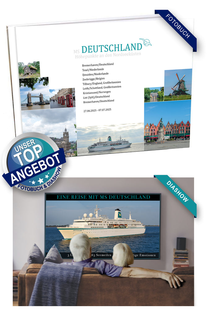 DEU092_ Höhepunkte an den Nordseeküsten mit MS Deutschland 27.06.2025 - 07.07.2025