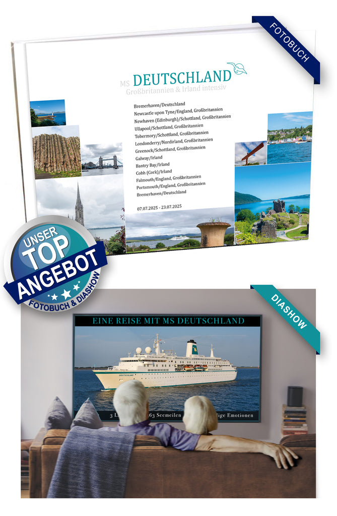 DEU093_ Großbritannien & Irland intensiv mit MS Deutschland 07.07.2025 - 23.07.2025