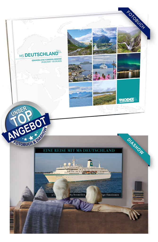 DEU097_ Sommerliche Fjorderlebnisse mit MS Deutschland 29.08.2025 - 05.09.2025