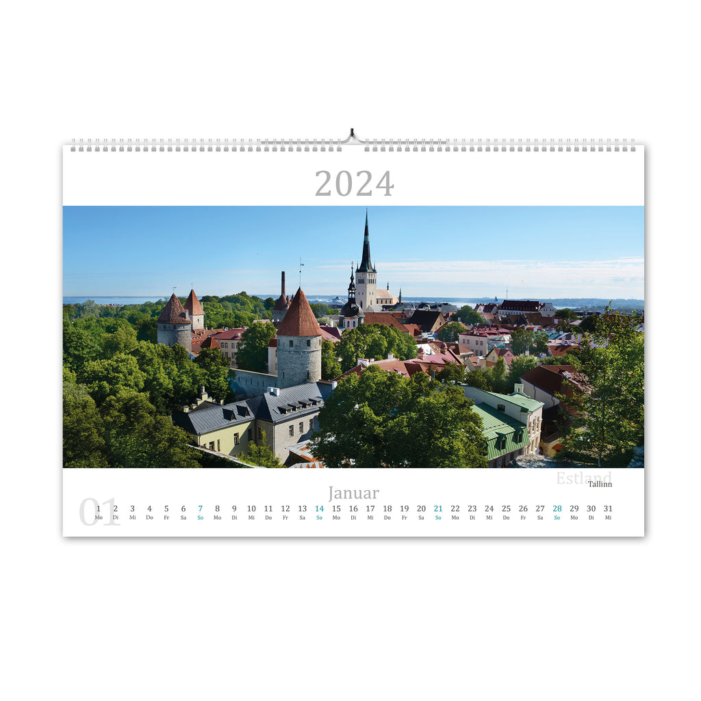 2024 Kalender in der Ostsee