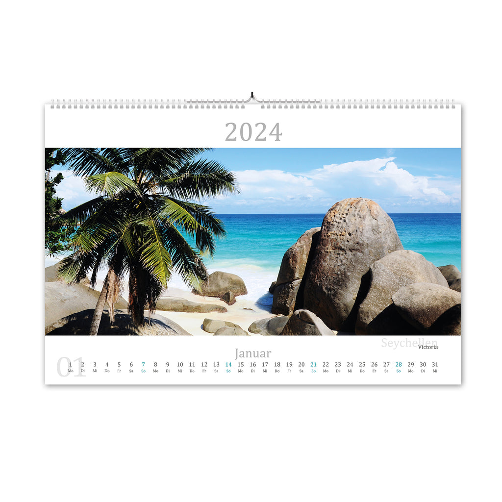 2024 Kalender rund um die Welt