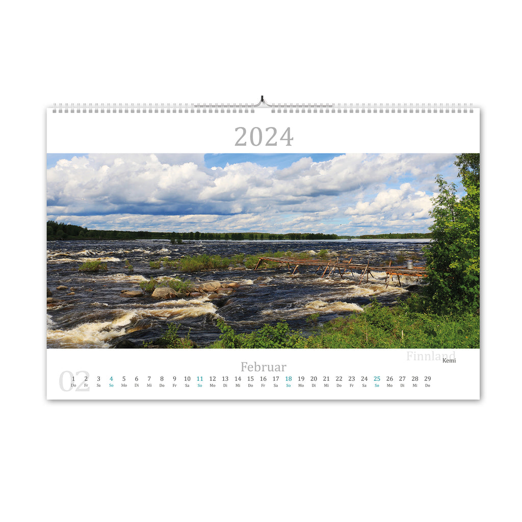 2024 Kalender in der Ostsee